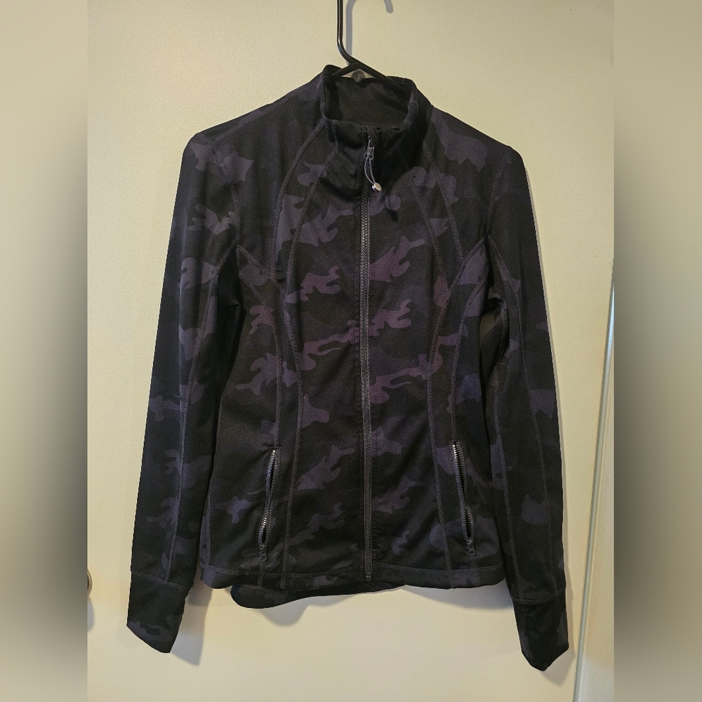 Yogalicious Lux Camouflage Full Zip Athletic Performance Jacket